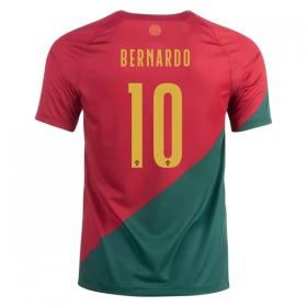 Maillot de Foot Portugal Bernardo 10 Domicile Coupe du monde 2022